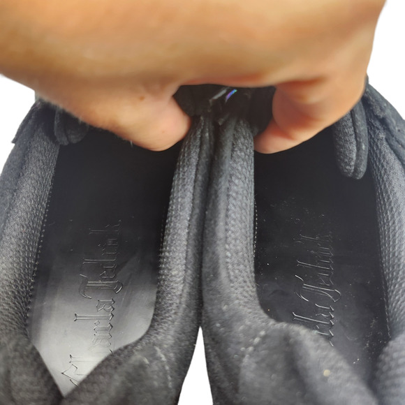 Charla Tedrick Dolls Kill Shoes 6 Black Rainbow Striped Platform Sneakers LGBTQ - Picture 10 of 12